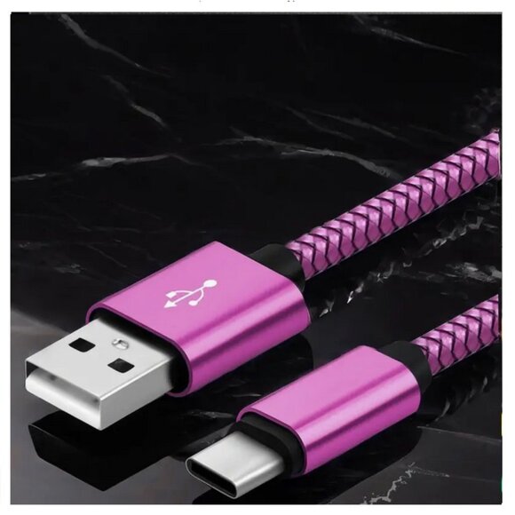 NWT FAST Charging AND Data Cable Cord Cell Phone Type C to USB Samsung Android - Picture 1 of 12